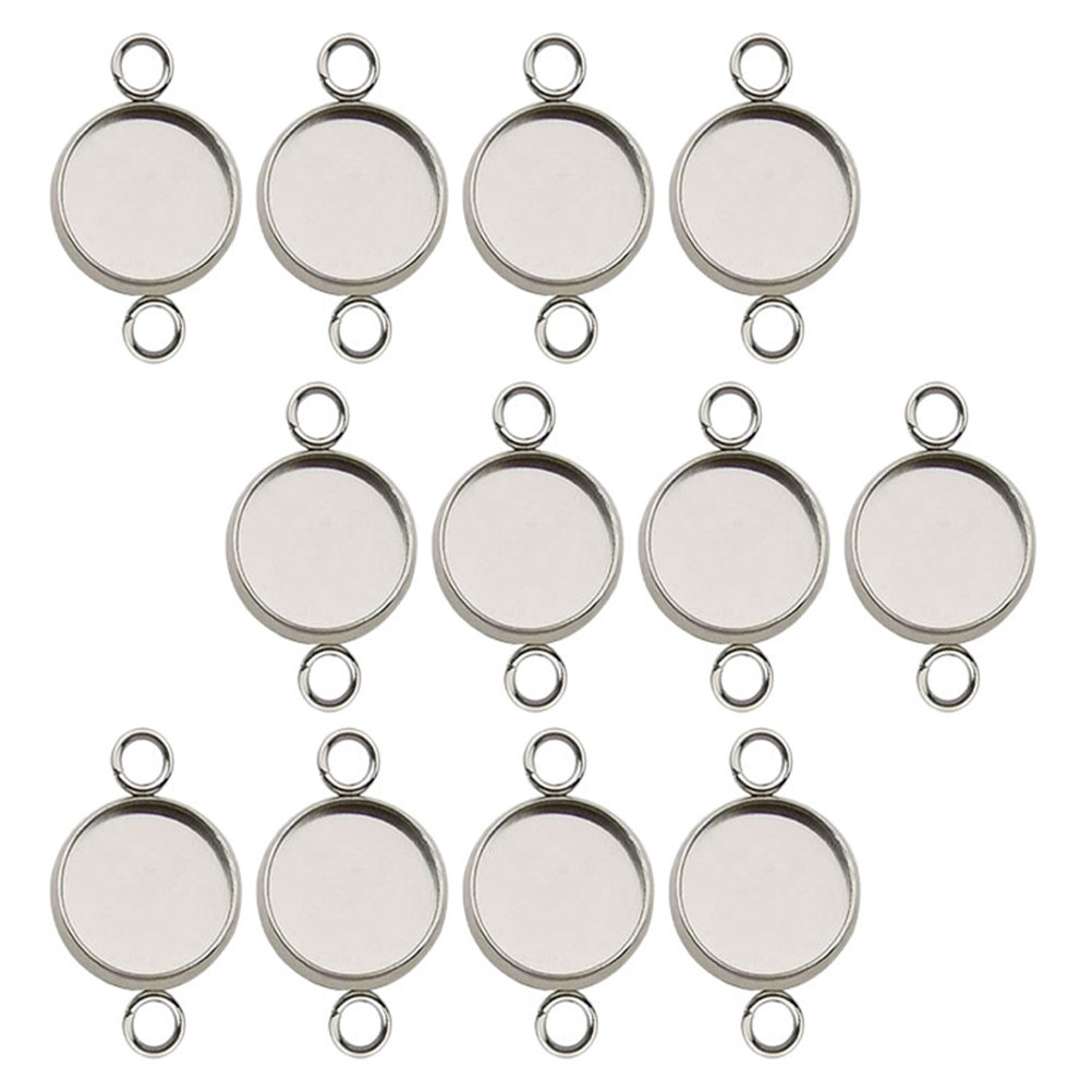 20個入り ブレスレット用 キャボションコネクター、ベゼルト - Bezels Set Pendant のレビューと価格