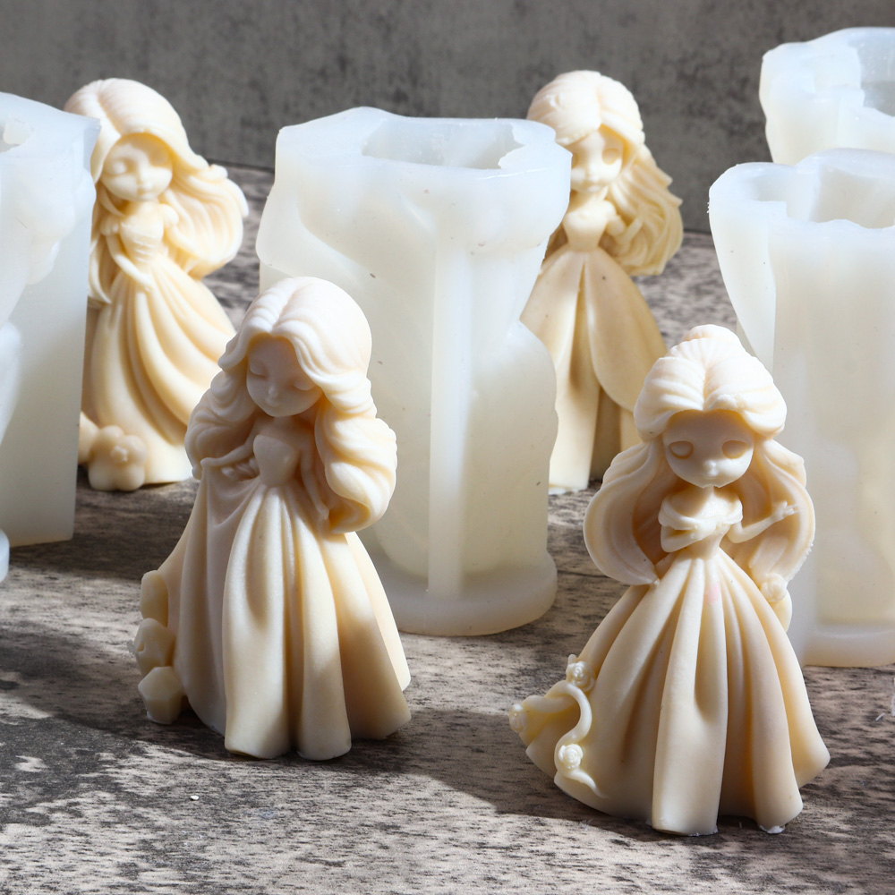 3Dプリンセスシリコンキャンドルモールド,DIYアロマテラピ - Resin Craft Ideas のレビューと価格