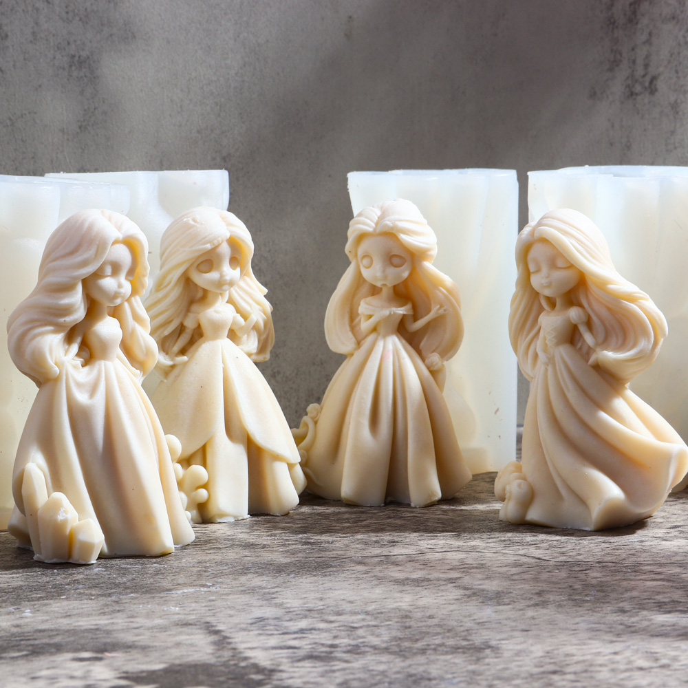 3Dプリンセスシリコンキャンドルモールド,DIYアロマテラピ - Resin Craft Ideas のレビューと価格