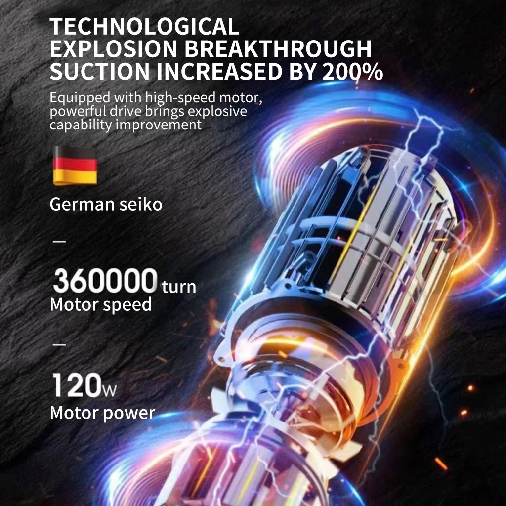 新しい 12000Pa ワイヤレス車の掃除機 USB 充電  - Vacuum Chamber Small のレビューと価格